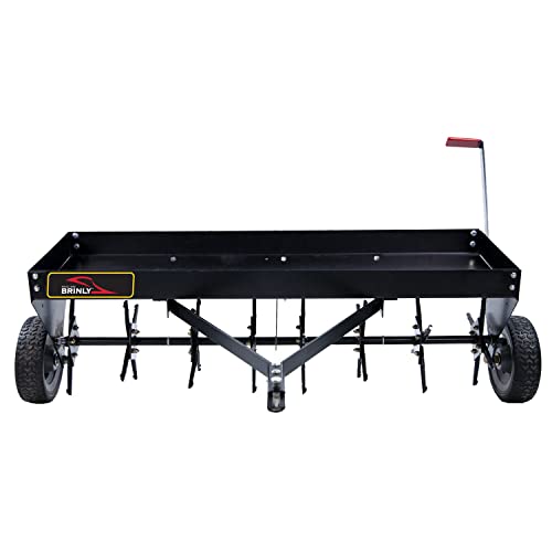 Brinly PA-482BH-A2 Tow Behind Plug Aerator with Universal Hitch, 48