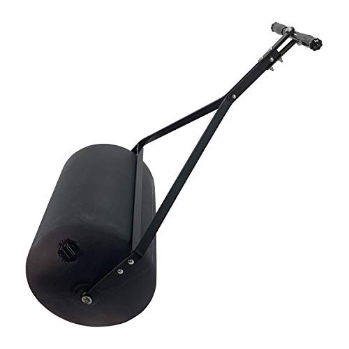 Brinly PRC-241BH-A 270 lb. Combination Push/Tow Poly Lawn Roller with Easy-Turn Tethered Plug, 18 by 24