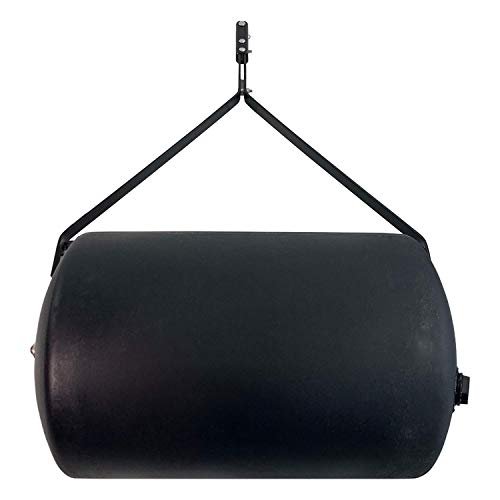 Brinly PRC-241BH-A 270 lb. Combination Push/Tow Poly Lawn Roller with Easy-Turn Tethered Plug, 18 by 24