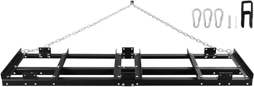 OLIPIC Drag Harrow - Driveway Pull Behind Lawn Leveling Rake Grader - Tow Behind Lawn Tractor Attachments for ATV, UTV, Or Mower - Heavy Gauge Powder Coated Welded Steel,6FT