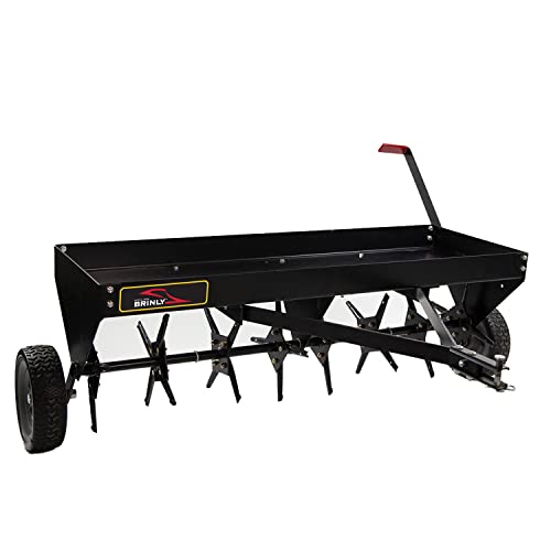 Brinly PA-482BH-A2 Tow Behind Plug Aerator with Universal Hitch, 48