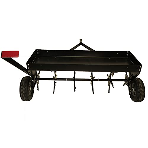 Brinly PA-403BH-A2 Tow Behind Plug Aerator with Universal Hitch, 40