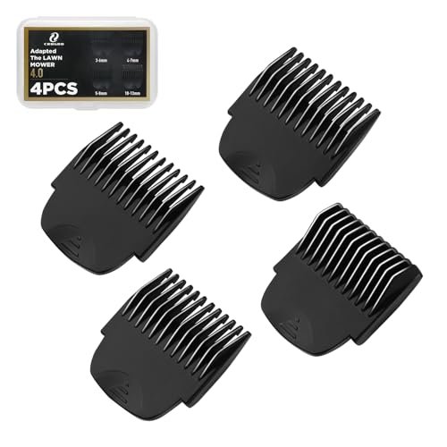 CR8GR8 Professional Guide Comb Fit Cutting Guider for Manscaped 4.0,4 Pack 8 Cutting Lengths from 1/8