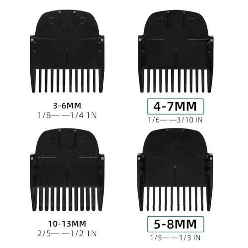 CR8GR8 Professional Guide Comb Fit Cutting Guider for Manscaped 4.0,4 Pack 8 Cutting Lengths from 1/8