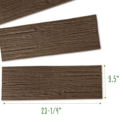 Gardener's Supply Company Recycled Rubber Walkway Railroad Tie Stepping Stone | Outdoor Garden Patio Decor & Lawn Pathway Landscaping Stepping Blocks | Eco-Friendly Garden Decor