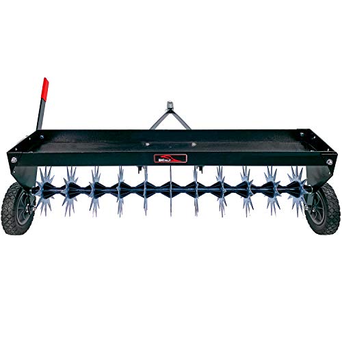 Brinly SAT2-40BH-P Tow Behind Spike Aerator with Transport Wheels, 40
