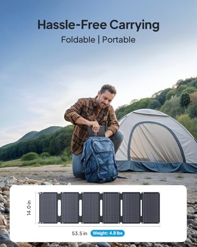 BLUETTI Solar Generator AC2A with 60W Solar Panel Included (Ships Separately), 204Wh LFP Battery Backup, w/ 2 300W (600W Power Lifting) AC Outlets, 0-80% in 40 Min, Portable Power Station for Camping