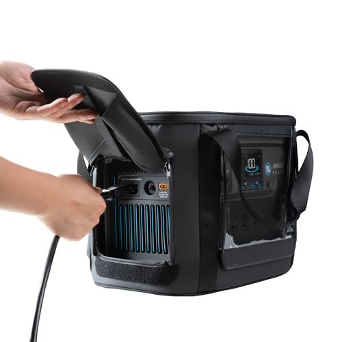 Anker SOLIX C1000 Portable Power Station with Water-Resistant Carry Bag, 1800W Solar Generator, 1056wh LFP (LiFePO4) Battery, 4 AC Outlets, Up to 2400W for Home, Power Outages, and Outdoor Camping