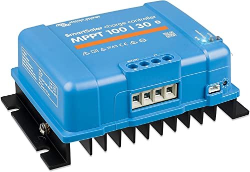 Victron Energy SmartSolar MPPT Solar Charge Controller (Bluetooth) - Charge Controllers for Solar Panels - 100V, 30 amp, 12/24-Volt