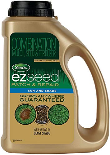 Scotts EZ Seed Patch & Repair Sun and Shade: Seeds up to 85 sq. ft, 3.75 pounds, Brown - best grass seeds