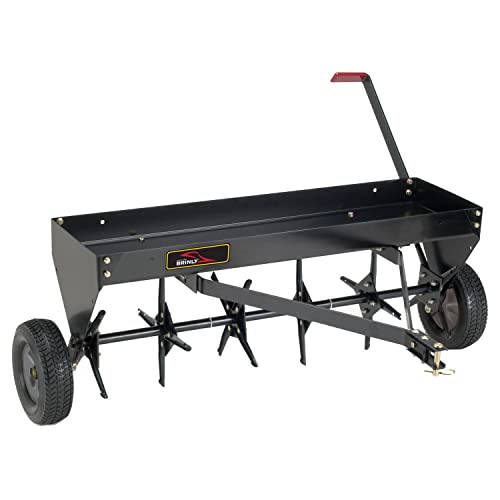 Brinly PA-403BH-A2 Tow Behind Plug Aerator with Universal Hitch, 40