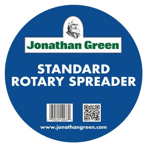 Jonathan Green (10937) New American Lawn Standard Rotary Broadcast Spreader - Push Lawn Spreader Covers Up to 10,000 Sq. Ft.