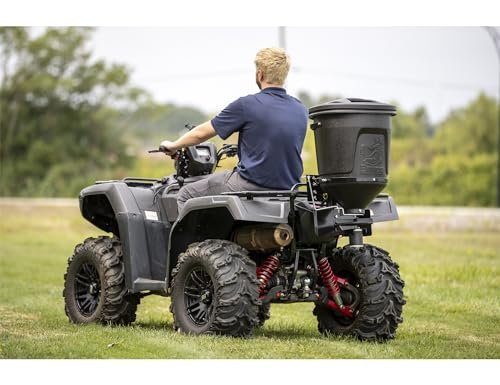 Buyers Products ATVS15A ATV All Purpose Broadcast Spreader for All-Seasons Hunting Deer Feeder, Seed, Fertilizer, Rock Salt and More, 15 Gallon Capacity, Black, 12