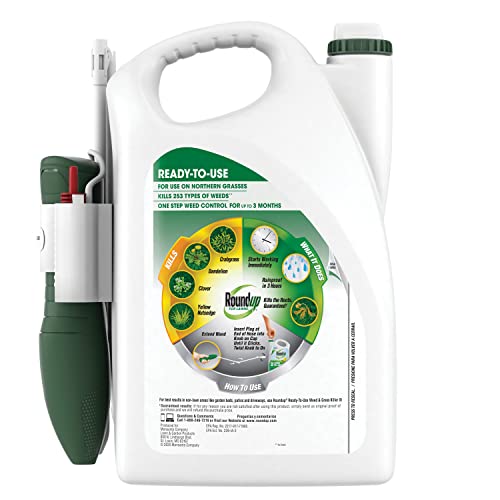 Roundup for Lawns₁ Ready-to-Use with Extend Wand, Tough Weed Killer for Use on Northern Grasses, 1.33 gal.