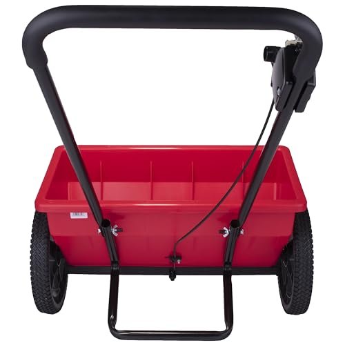 EarthWay Products Red 75LB Drop Spreader - Weed and Feed Lawn Fertilizer, Fertilizer Spreader, 22