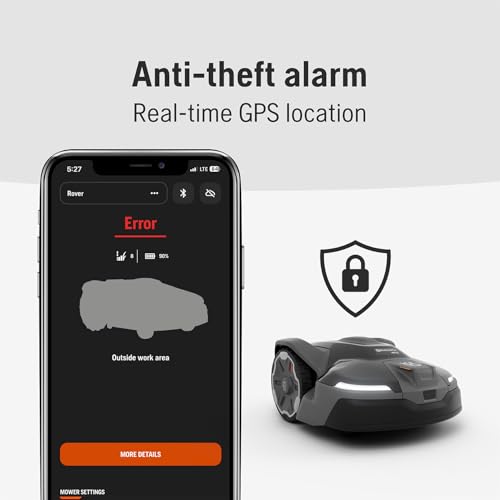 Husqvarna 440iQ Automower Robotic Mower, 2 Acre Mowing Capacity, Wire Free Robot Lawn Mower with Charging Station, RS1 EPOS Reference Station and Replacement Blades