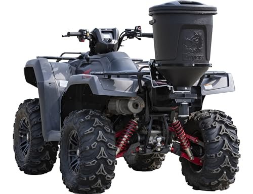 Buyers Products ATVS15A ATV All Purpose Broadcast Spreader for All-Seasons Hunting Deer Feeder, Seed, Fertilizer, Rock Salt and More, 15 Gallon Capacity, Black, 12