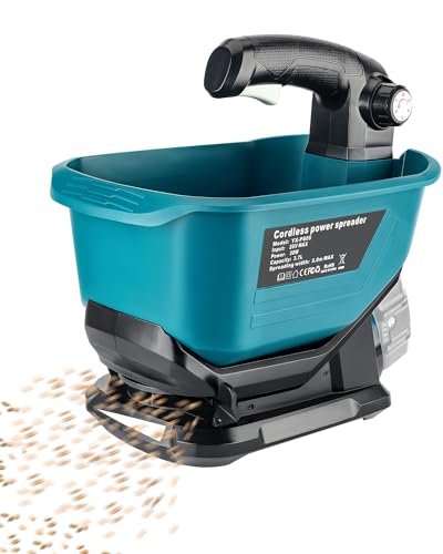 Adisipsoarin Salt Spreader for Makita 18v Battery,Handheld Fertilizer Spreader for Lawns,Available Year-Round,Grass Seeds,Fertilizer,Rock Salt and Ice Melt(Battery Not Included)