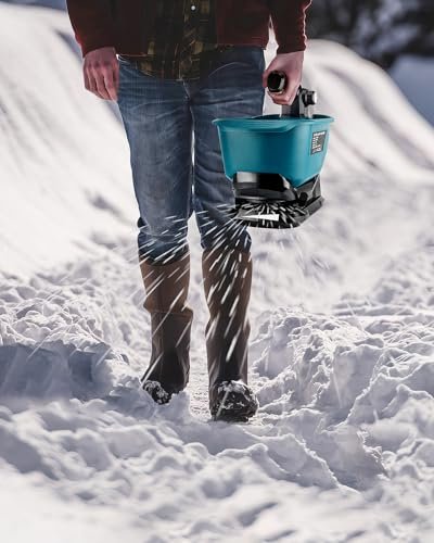Adisipsoarin Salt Spreader for Makita 18v Battery,Handheld Fertilizer Spreader for Lawns,Available Year-Round,Grass Seeds,Fertilizer,Rock Salt and Ice Melt(Battery Not Included)
