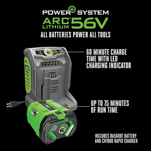 EGO Power+ Select Cut LM2156SP 21 in. 56 Volt Battery Self-Propelled Lawn Mower with 10Ah Battery and 700W Turbo Charger,Black