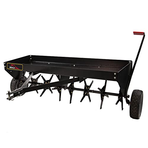 Brinly PA-482BH-A2 Tow Behind Plug Aerator with Universal Hitch, 48