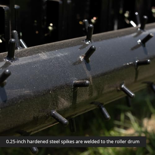 Titan Attachments 60in Soil Yard Pulverizer, Spiked Drum, Category 1 and 2, 3 Point, Quick Hitch Compatible