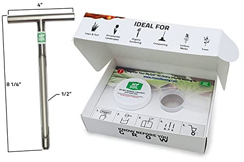 MySoil Test Kit PRO Pack, Unlock Your Lawn & Garden Potential, Complete & Accurate Nutrient and pH Analysis with Recommendations Tailored to Your Soil and Plant Needs | 2 Test Kits + 1 Soil Probe