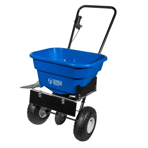 Charles Walters Equipment CW1500 and CW1075 Homeowner Broadcast Spreader and 3-Sided Deflector Combo Pack, 65lb Capacity, 31