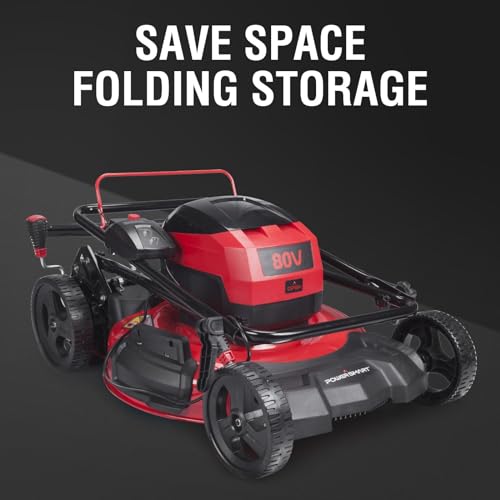 PowerSmart 80V MAX 21in. Cordless Push Lawn Mower, 3-in-1 Brushless Battery Lawn Mower with 6.0Ah Battery and Charger (DB2821)
