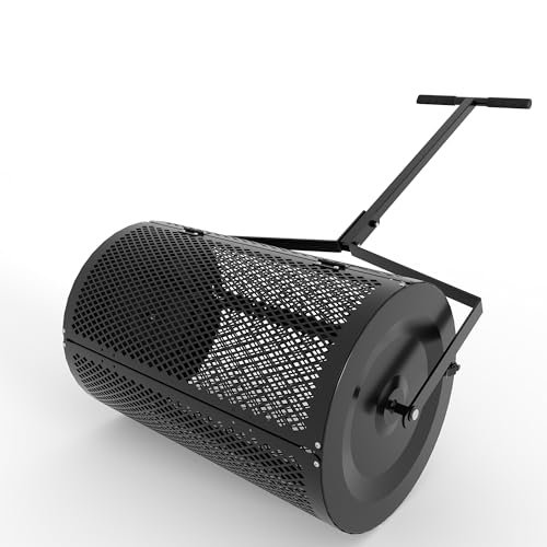 24-Inch Lawn Spreader - Compost, Mulch, and Soil Distribution Tool for Effortless Garden Care