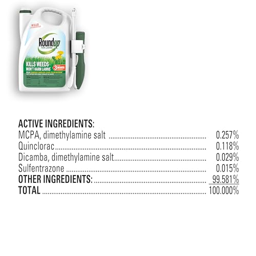 Roundup for Lawns₁ Ready-to-Use with Extend Wand, Tough Weed Killer for Use on Northern Grasses, 1.33 gal.