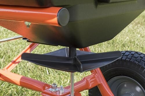 Agri-Fab 45-0547 185 lb. Tow-Behind Lawn & Garden Broadcast Spreader for Seed,Fertilizer,Salt,Ice Melt; Easy to use Flow Control from Seat of Riding Lawn Mower