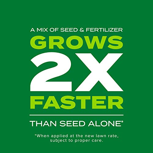 Scotts Turf Builder Rapid Grass Sun and Shade Mix, Combination Seed and Fertilizer, Grows Green Grass in Just Weeks, 16 lbs.