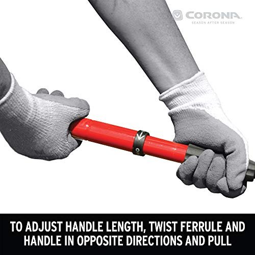 Corona GT 3070 Extendable Handle Cultivator, Red, 18
