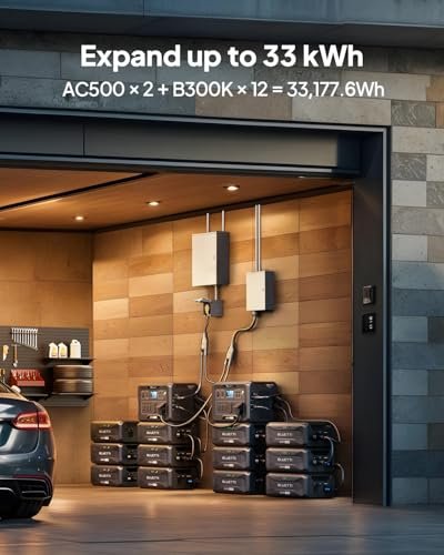 BLUETTI B300K Expansion Battery, 2764.8Wh LiFePO4 Battery Pack for Power Station AC200L AC300 AC500 AC200MAX, Extra Battery for Home, Emergency, Road Trip