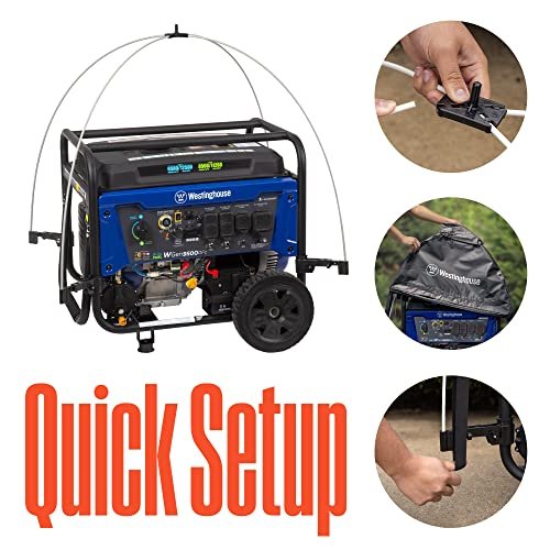 Westinghouse WGenTent Generator Running Cover for Open Frame Generators,Black
