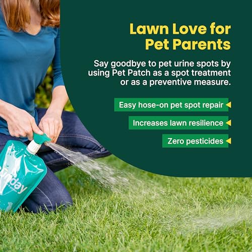 Sunday Pet Patch - Lawn Spots Repair - Repair & Prevent Grass Pet Spots - Easy Hose-On Formula - Covers Up to 2,500 sq ft - 2 Pack - 42 Fl Oz