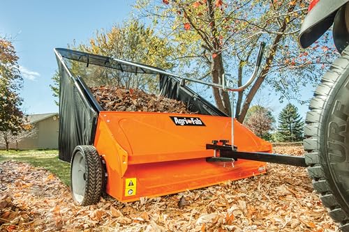 Bundle of Agri-Fab 45-0492 Lawn Sweeper, 44-Inch Orange + Agri-Fab 40-Inch Tine Tow Dethatcher 45-0294,Black