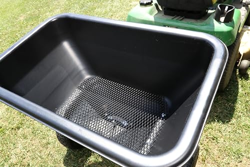 Precision Products TBS7019 Tow Behind Broadcast Spreader, 200 lb, Dark Grey