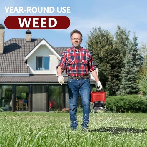 Seed Spreader for Milwaukee M18 18V Li-ion Battery, Handheld Spreader for Grass Seed, Fertilizer, Salt and Ice Melt, Available Year-Round, Holds up to 8,000 sq. ft. Garden Tool(Battery Not Included)