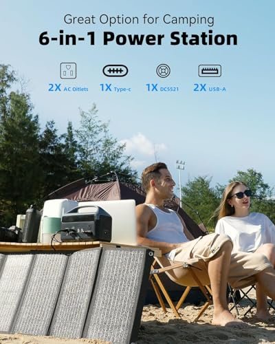 DaranEner Portable Power Station 56000mAh, 179.2Wh LiFePO4 Battery Backup w/ 2 300W (Peak 600W) AC Outlets, 1.5hrs Fast Charging, Power Bank for Hurricane Emergency/Outdoor Camping/RVs/Home Use