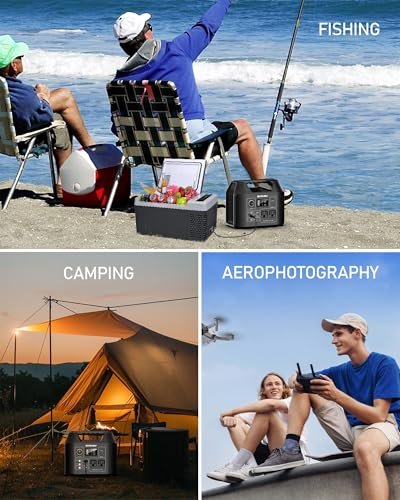 SinKeu Portable Power Station 80000mAh,256Wh LiFePO4 Battery Backup,300W (Peak 600W) AC Outlets, Power Bank for Hurricane Emergency Outdoor Camping RVs Home