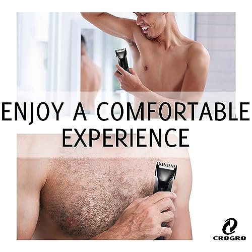 CR8GR8 Professional Guide Comb Fit Cutting Guider for Manscaped 4.0,4 Pack 8 Cutting Lengths from 1/8