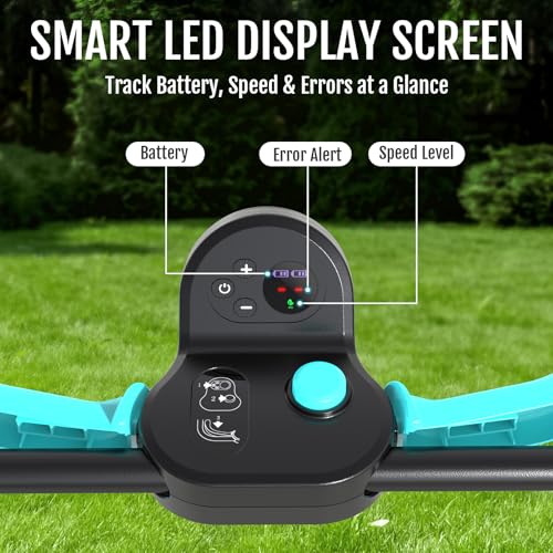 (2025 New) YARDCARE 36V Brushless Cordless Lawn Mower with 2X4.0Ah Batteries, LED Display Screen, Electric Lawnmower with 5-Position Height Adjustment, 8 Gallon Grass Bag, Charger