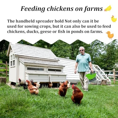 Handheld Power Spreader, Electric Seed Spreader, Electric Fertilizer Spreader, Handheld Seed Spreader, Type-C Smart Charging Port, Ultra-long Battery Life, No Battery Backup Required, 3-Year Warranty