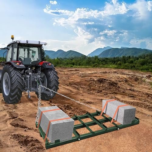 Montex Drag Harrow, 4 Ft Heavy Duty Driveway Drag, Driveway Grader, Drag Harrow Driveway Grader for ATV, UTV, Tractor, Mower, Tow Behind Lawn Rake for Gravel, 4ft