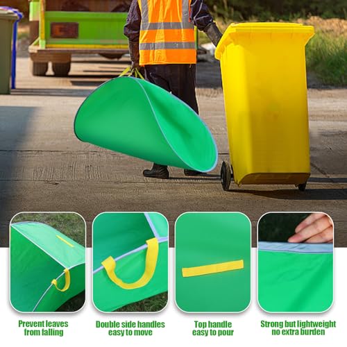 UQM Leaf Collector, Portable Pop Up Leaf Bags, Foldable Leaf Pick Up Tools Patent Number D1005635, Reusable Yard Garden Bags for Leaves Lawn Trash