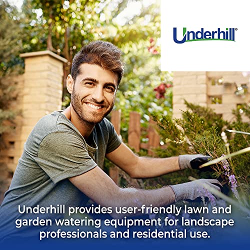 Underhill Impact Sprinkler Head, Heavy Metal, 1 1/4-Inch MPT Part Circle, Brass, 78-Foot, 1-Inch Drive Nozzle, 1/8-Inch Close-in Nozzle, SI125P