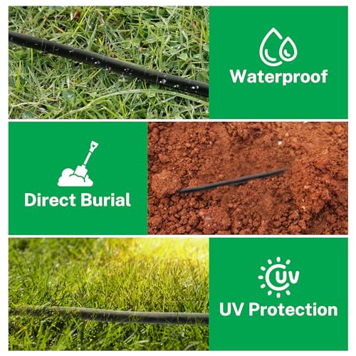 Firmerst 18/9 Solid Sprinkler Wire for up to 8 Valves System 250 Feet