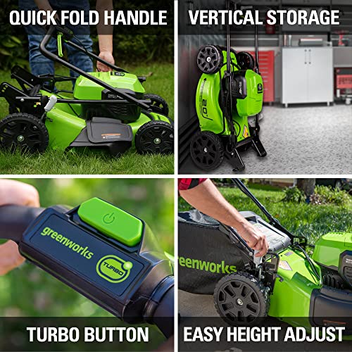Greenworks 48V (2x24V) Electric Lawn Mower Combo Kit: 20